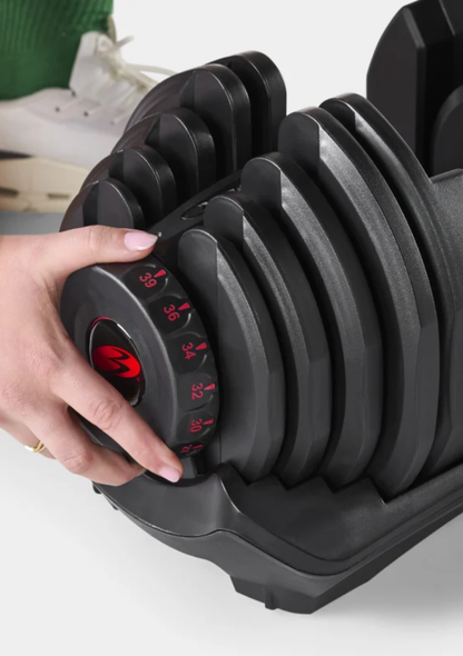 BowFlex 1090i Adjustable Dumbbell Pair with BowFlex Stand