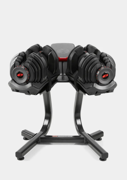 Always close at hand.  <br> Storage trays kleep your weights organised.