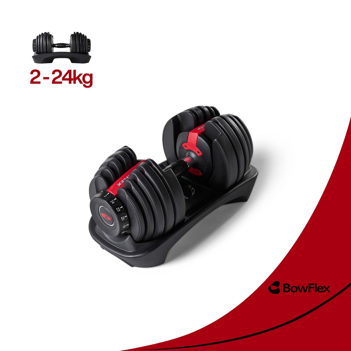 BowFlex 552i SelectTech Adjustable Dumbbells – 2–24kg Home Gym Strength Training Weight Set - uk.johnsonfitness.com