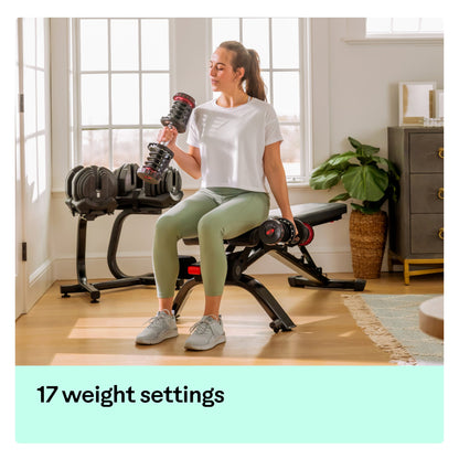BowFlex 1090i Adjustable Dumbbell Pair with BowFlex Stand - uk.johnsonfitness.com