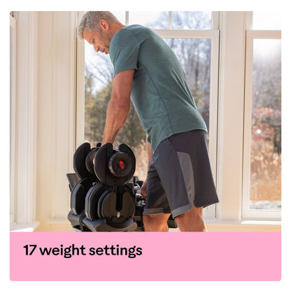 BowFlex 1090i Adjustable Dumbbell Pair with BowFlex Stand - uk.johnsonfitness.com