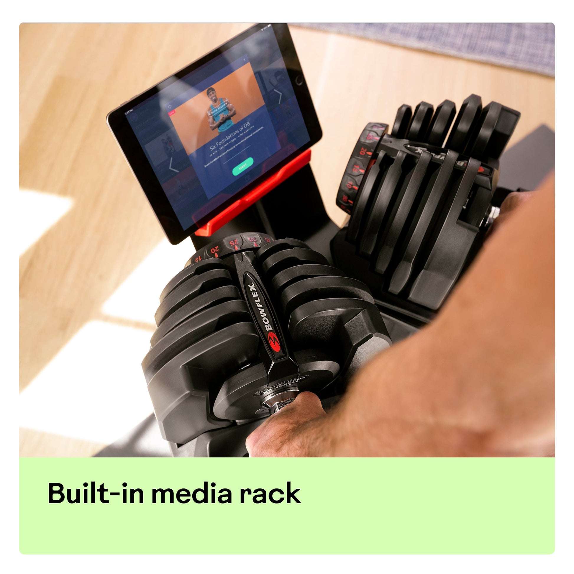 BowFlex 552i Adjustable Dumbbells (Pair) with BowFlex Media Stand Bundle - uk.johnsonfitness.com