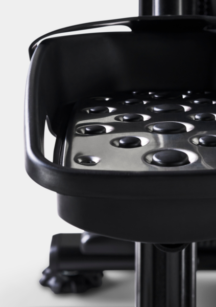 Find your ideal footing.  Oversized textured pedals.