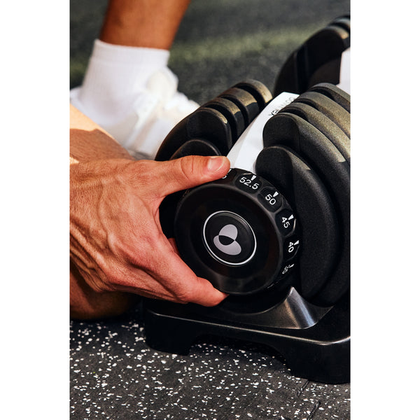 Easy-to-use weight selection dials for fast  switching between exercises