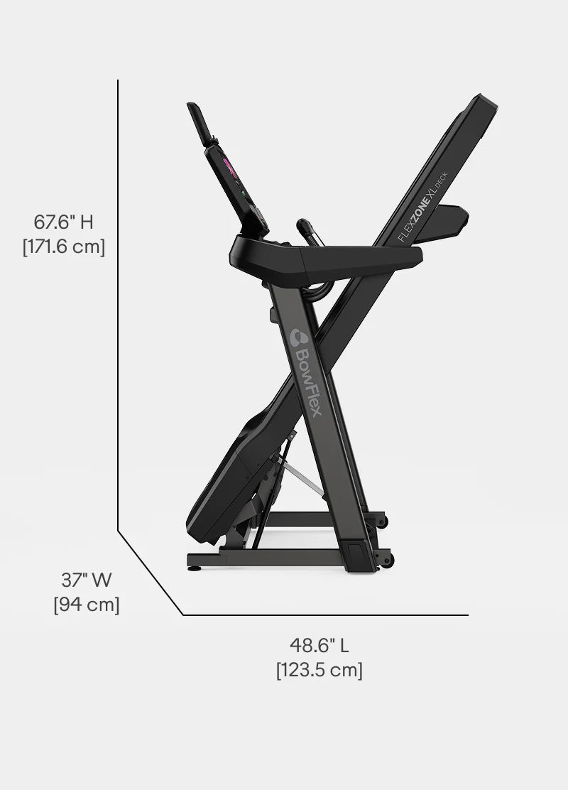 Open treadmill dimensions