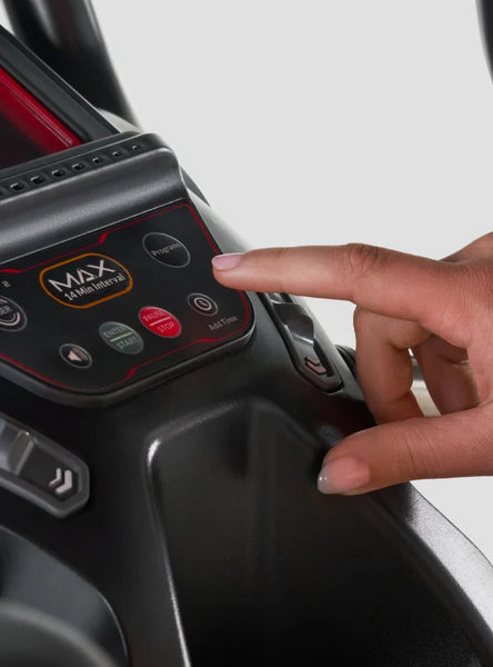 Your next peak is just ahead  Up to 15% motorised incline